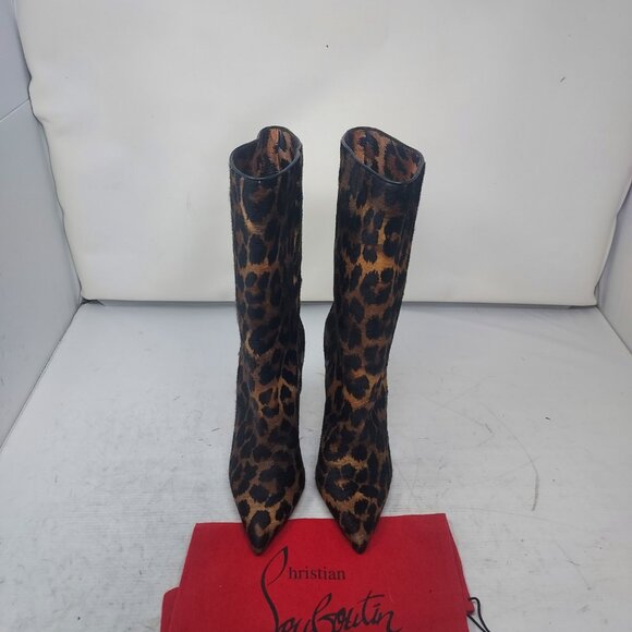 Christian Louboutin Astrilarge Leopard Hair Heel Boot - Picture 7 of 11